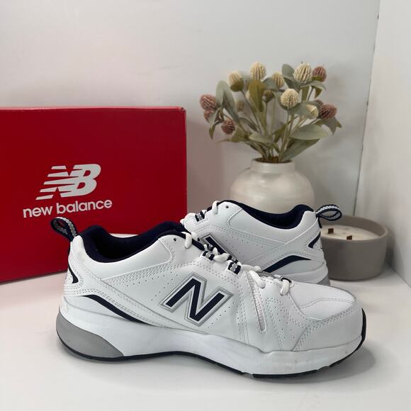 New Balance MX608V5 Leather Training Sneakers White/Blue Men\'s 8 2E Athleisure main image 8